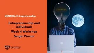 sien6006|Entrepreneurship and individuals .